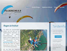 Tablet Screenshot of flugschule-oberaudorf.de